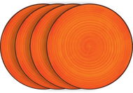 Set of Plates LAMART Set of shallow plates 4 pcs orange LT9051 HAPPY - Sada talířů