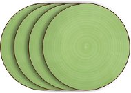 Set of Plates LAMART Set of shallow plates 4 pcs green LT9055 HAPPY - Sada talířů