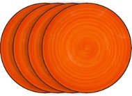 LAMART Set dezertných tanierov 4 ks oranžové LT9057 HAPPY - Súprava tanierov