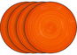 LAMART Set of dessert plates 4 pcs orange LT9057 HAPPY - Set of Plates