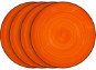 LAMART Set dezertních talířů 4 ks oranžové LT9057 HAPPY  - Sada talířů