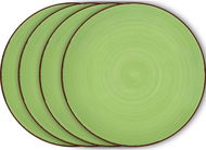 LAMART Set of dessert plates 4 pcs green LT9061 HAPPY - Set of Plates