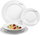 LT9001 round dining plates - 6 pieces