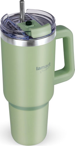 Lamart 1.2L HUGE Thermal Mug Lime LT4097 - Thermal Mug - Main image
