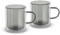 Lamart termosklenice Vaso LT9121 Set tea 350 ml, 2 ks, černý - Sklenice