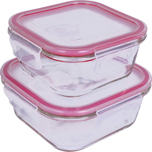 Lamart LT6056 SET AIR square containers 2 pcs - Food Container Set - Main image