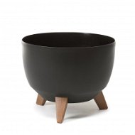 LAMELA Květináč ROMA, průměr 40cm, mísa na nožkách, černý - Flower Pot