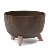 LAMELA Květináč ROMA ECO COFFEE, průměr 29 cm, mísa na nožkách, jumper, espresso - Květináč