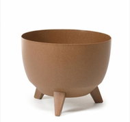 LAMELA Květináč ROMA ECO WOOD, průměr 24 cm, mísa na nožkách, natur - Flower Pot
