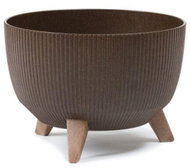 LAMELA Flower pot ROMA ECO COFFEE, diameter 33 cm, bowl on legs, jumper, espresso - Flower Pot