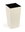 LAMELA Flowerpot FINEZIA RATAN, 25 x 25cm, height 46.5cm, cream