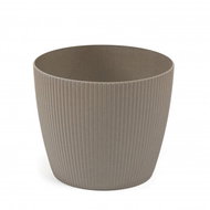 LAMELA Květináč MAGNOLIA ECO WOOD JUMPER, průměr 14 cm, výška 11,1 cm, šedý - Květináč