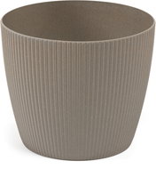 LAMELA Květináč MAGNOLIA ECO JUMPER, průměr 22 cm, výška 18 cm, šedý - Květináč