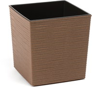 LAMELA Květináč JUKA ECO DLUTO - vroubek 19 x 19 cm, výška 19.5 cm, natur - Květináč