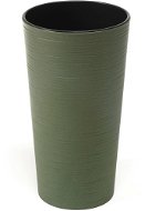 LAMELA, kvetináč LILIA ECO DLUTO – vrúbok O 19 cm, výška 36,4 cm, zelený - Kvetináč