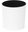 Cover MALWA DLUTO - indented, diameter 25 cm, height 25.5 cm, white