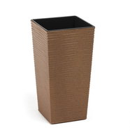 LAMELA Flowerpot FINEZIA ECO WOOD DLUTO, 30 × 30 × 57 cm, natur - Flower Pot