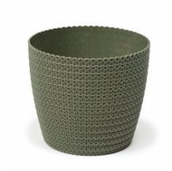 LAMELA Květináč MAGNOLIA ECO JERSEY, průměr 19 cm, zelený - Flower Pot