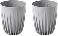 Lamela Flowerpot MIRA 25 cm, grey, set of 2 - Flower Pot