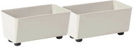 Lamela Flower bowl SAGA 37 × 17 cm, beige, set of 2 - Flower Pot