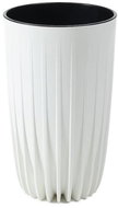 Lamela Flowerpot MIRA diameter 25 cm, tall, white - Flower Pot