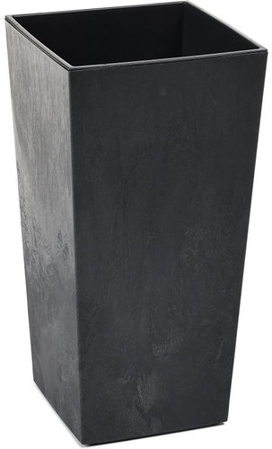 Lamela Flowerpot FINEZIA 35 × 35 cm, concrete-black effect - Flower Pot - Main image