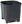 Planter FRIDA 29 cm, ECO, square, black concrete effect