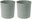 Grey-green, set of 2