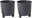 Anthracite, set of 2