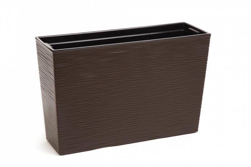 LAMELA Truhlík WERBENA RATAN, 19 x 56cm, výška 36.5cm, moka - Truhlík - Main image