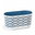 AZTEK, 40 x 19.5 cm, height 20.5 cm, ocean/white