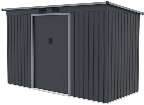 LANIT PLAST Garden house Halle 94, anthracite - Garden Shed - Main image