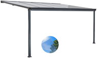 LanitPlast Wall 33 FSX anthracite + clear full PC (without chambers) - Pergola
