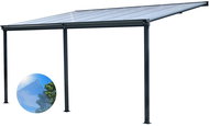 LanitPlast Wall 43 FSX anthracite + clear full PC (without chambers) - Pergola