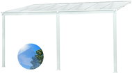 LanitPlast Wall 43 FSX white + clear full PC (without chambers) - Pergola