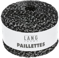 LANG YARNS Paillettes Sequin Yarn, 25g, Black - Yarn