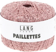 LANG YARNS Paillettes Effect Yarn with Sequins, 25g, Pink - Yarn