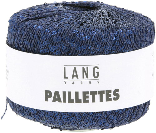 LANG YARNS Paillettes Sequin Yarn, 25g, Blue - Yarn - Main image