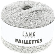 LANG YARNS Paillettes Effect Yarn with Sequins, 25g, Grey - Yarn