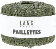 LANG YARNS Paillettes sequin effect yarn, 25g, green - Yarn