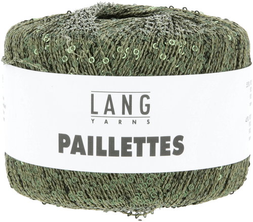 LANG YARNS Paillettes sequin effect yarn, 25g, green - Yarn - Main image