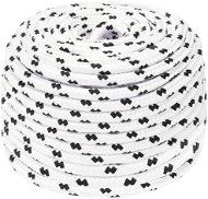 SHUMEE Splietané lodné lano biele 6 mm × 100 m polyester - Lano