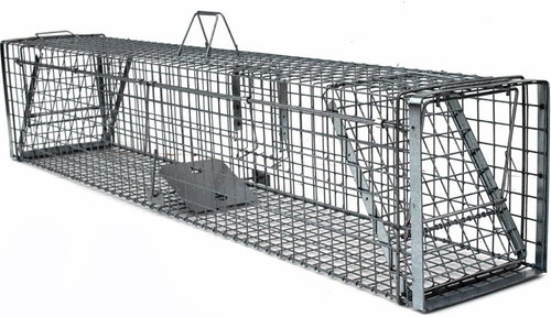 LAPKA Professional trap for foxes, martens, otters and cats TRAP H 150 × 34 × 34 cm V2 - Marten Trap - Main image
