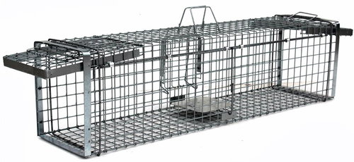 LAPKA Professional trap for foxes, martens, otters and cats TRAP H 130 × 34 × 34 cm V2 - Marten Trap - Main image