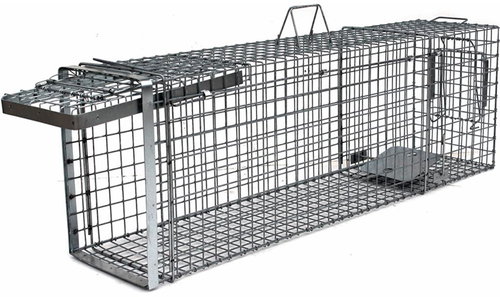 LAPKA Professional trap for foxes, martens, otters and cats TRAP H 120 × 34 × 42 cm - Marten Trap - Main image