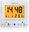 Radio-Controlled Digital Alarm Clock with Light Sensor, White