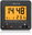 Digital Radio-Controlled Alarm Clock with Light Sensor, Black