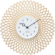 LAVVU Chic Wooden design clock with smooth running - Wall Clock