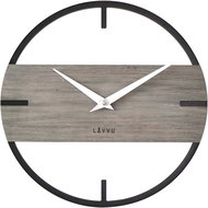 LAVVU Loft Stylish wooden clock in industrial look with silver hands - Wall Clock