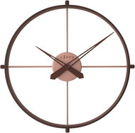 LAVVU Loft Stylish wooden clock in industrial look dark - Wall Clock